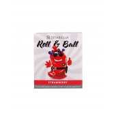 Стимулирующий презерватив-насадка Roll   Ball Strawberry - Sitabella - купить с доставкой в Находке
