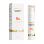 Универсальный массажный гель-смазка Allover Delicious Massage Gel с ароматом персика и аброкоса - 50 мл. - YESforLOV - купить с доставкой в Находке