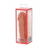 Телесная насадка на фаллос с бугорками KOKOS Extreme Sleeve 10 - 15,8 см. - KOKOS - в Находке купить с доставкой