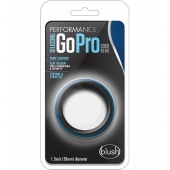 Черно-синее эрекционное кольцо Silicone Go Pro Cock Ring - Blush Novelties - в Находке купить с доставкой