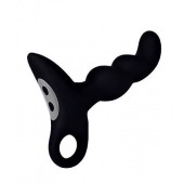 Черный силиконовый анальный вибромассажер-ёлочка Erokey - Erokay - в Находке купить с доставкой