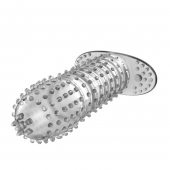Закрытая прозрачная насадка Crystal sleeve - 12 см. - Erowoman-Eroman - в Находке купить с доставкой