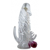 Закрытая прозрачная вибронасадка на пенис Crystal Sleeve Vibe - Erowoman-Eroman - в Находке купить с доставкой