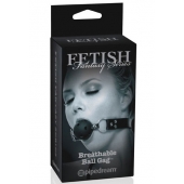 Черный кляп с дырочками Breathable Ball Gag - Pipedream - купить с доставкой в Находке