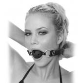 Черный кляп с дырочками Breathable Ball Gag - Pipedream - купить с доставкой в Находке