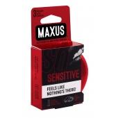 Ультратонкие презервативы в железном кейсе MAXUS Sensitive - 3 шт. - Maxus - купить с доставкой в Находке