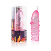 Закрытая рельефная насадка Crystal sleeve snakes в виде змеи с усиками - 14 см. - Erowoman-Eroman - в Находке купить с доставкой