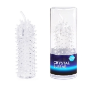 Закрытая рельефная насадка Crystal sleeve с усиками - 12 см. - Erowoman-Eroman - в Находке купить с доставкой