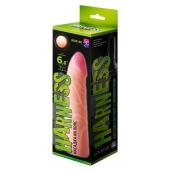 Фаллическая насадка на трусики харнесс - 17,5 см. - LOVETOY (А-Полимер) - купить с доставкой в Находке
