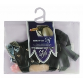 Черный пояс-трусики с двумя насадками Soft-Dolli - 16,5 и 10,5 см. - LOVETOY (А-Полимер) - купить с доставкой в Находке