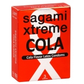 Ароматизированные презервативы Sagami Xtreme COLA - 3 шт. - Sagami - купить с доставкой в Находке