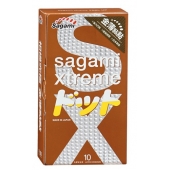 Презервативы Sagami Xtreme FEEL UP с точечной текстурой и линиями прилегания - 10 шт. - Sagami - купить с доставкой в Находке