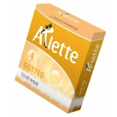 Презервативы Arlette Dotted с точечной текстурой - 3 шт. - Arlette - купить с доставкой в Находке