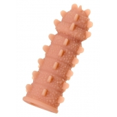 Телесная реалистичная насадка KOKOS Extreme Sleeve 04 с дополнительной стимуляцией - 12,7 см. - KOKOS - в Находке купить с доставкой