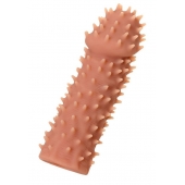 Телесная реалистичная насадка KOKOS Extreme Sleeve 07 с дополнительной стимуляцией - 12,7 см. - KOKOS - в Находке купить с доставкой