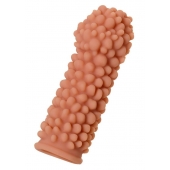 Телесная реалистичная насадка KOKOS Extreme Sleeve 08 с дополнительной стимуляцией - 12,7 см. - KOKOS - в Находке купить с доставкой