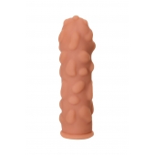 Телесная реалистичная насадка KOKOS Extreme Sleeve 11 с дополнительной стимуляцией - 12,7 см. - KOKOS - в Находке купить с доставкой