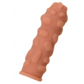 Телесная реалистичная насадка KOKOS Extreme Sleeve 11 с дополнительной стимуляцией - 12,7 см. - KOKOS - в Находке купить с доставкой