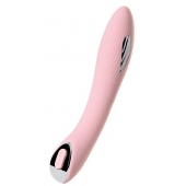 Розовый силиконовый вибратор с электростимуляцией TESLA G-POINT - 21 см. - ToyFa - купить с доставкой в Находке