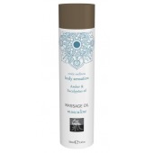 Массажное масло с ароматом амбры с добавлением эвкалиптового масла - 100 мл. - Shiatsu - купить с доставкой в Находке