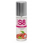 Смазка на водной основе S8 Flavored Lube со вкусом вишни - 125 мл. - Stimul8 - купить с доставкой в Находке
