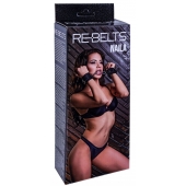 Черные кожаные наручники Naila - Rebelts - купить с доставкой в Находке