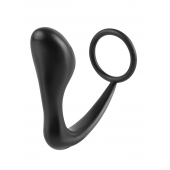 Эрекционное кольцо с анальной пробкой Ass-Gasm Cockring Plug - Pipedream - в Находке купить с доставкой