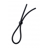 Черное лассо на пенис с одной бусиной - A-toys - в Находке купить с доставкой