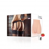 Мастурбатор-полуторс Cherry с вибрацией и двумя любовными тоннелями - KOKOS - в Находке купить с доставкой