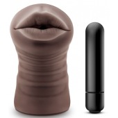 Коричневый мастурбатор-ротик Heather - Blush Novelties - в Находке купить с доставкой