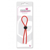 Красное эрекционное лассо с одной бусиной-утяжкой STRETCHY THIN LASSO - Dream Toys - в Находке купить с доставкой