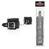 Черные оковы на металлических карабинах - Notabu - купить с доставкой в Находке