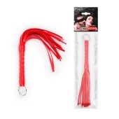 Красная плеть с рукоятью в оплетке - 28 см. - Notabu - купить с доставкой в Находке