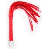 Красная плеть с рукоятью в оплетке - 28 см. - Notabu - купить с доставкой в Находке
