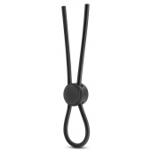 Черное силиконовое лассо на пенис SILICONE LOOP COCK RING - Blush Novelties - в Находке купить с доставкой