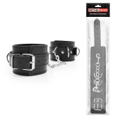 Черные оковы на регулируемых ремешках с цепочкой - Notabu - купить с доставкой в Находке