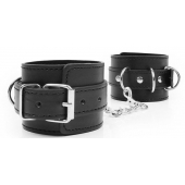 Черные оковы на регулируемых ремешках с цепочкой - Notabu - купить с доставкой в Находке