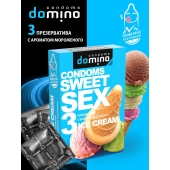 Презервативы для орального секса DOMINO Sweet Sex с ароматом мороженого - 3 шт. - Domino - купить с доставкой в Находке