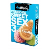 Презервативы для орального секса DOMINO Sweet Sex с ароматом мороженого - 3 шт. - Domino - купить с доставкой в Находке