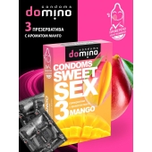 Презервативы для орального секса DOMINO Sweet Sex с ароматом манго - 3 шт. - Domino - купить с доставкой в Находке