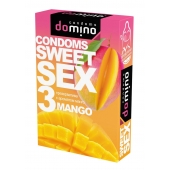 Презервативы для орального секса DOMINO Sweet Sex с ароматом манго - 3 шт. - Domino - купить с доставкой в Находке