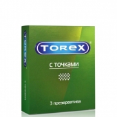 Текстурированные презервативы Torex  С точками  - 3 шт. - Torex - купить с доставкой в Находке