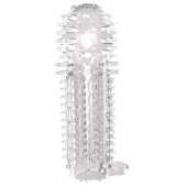 Закрытая прозрачная насадка на пенис с шипиками Nubby Sleeve - 14,5 см. - Chisa - в Находке купить с доставкой