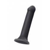 Черный фаллос на присоске Silicone Bendable Dildo XL - 20 см. - Strap-on-me - купить с доставкой в Находке