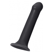 Черный фаллос на присоске Silicone Bendable Dildo XL - 20 см. - Strap-on-me - купить с доставкой в Находке