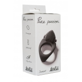 Черное эрекционное виброкольцо Pure Passion Sunset - Lola Games - в Находке купить с доставкой