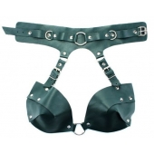 Изумрудная сбруя из ошейника с лифом Ladys Arsenal - БДСМ Арсенал - купить с доставкой в Находке