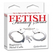Металлические наручники Beginner s Metal Cuffs - Pipedream - купить с доставкой в Находке