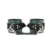 Изумрудные наручники Ladys Arsenal на карабинах - БДСМ Арсенал - купить с доставкой в Находке