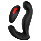 Черный вибромассажер простаты SWIRLING P-PLEASER - Dream Toys - в Находке купить с доставкой